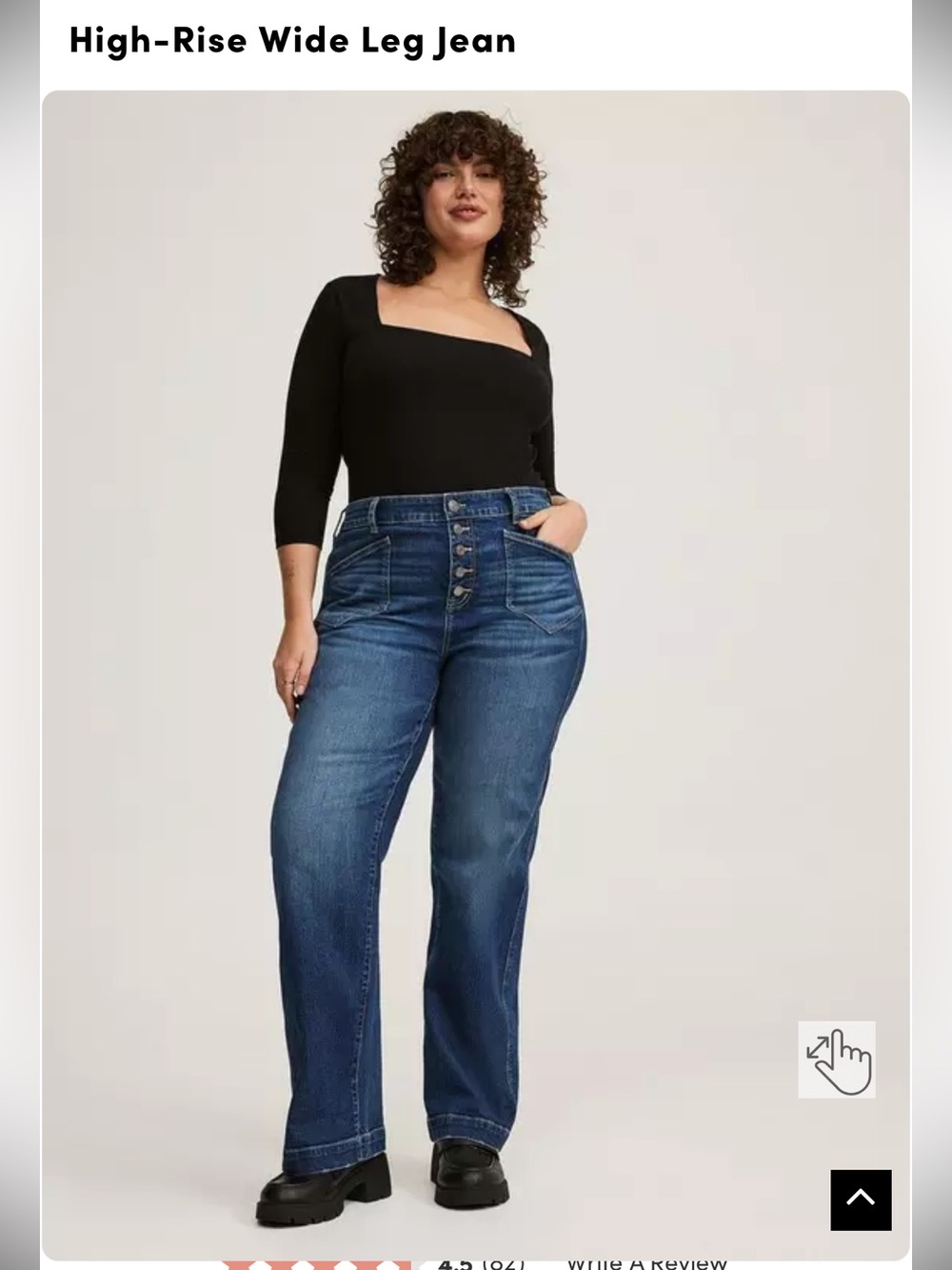 Torrid High Rise Wide Leg Jeans